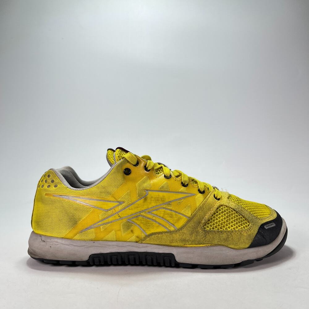 Reebok Nano 2.0 Neon Yellow Low Top Cross Training Shoes V60025 Men's Size 7.5